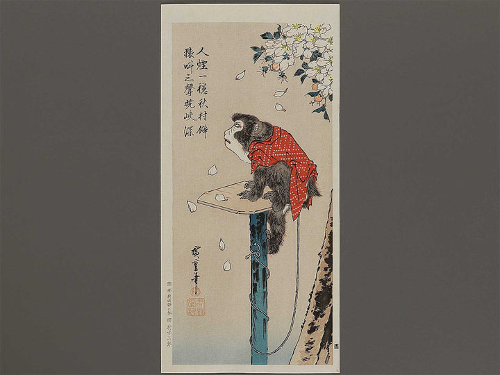 Sakura ni Saru by Utagawa Hiroshige, (Medium print size) / BJ328-167