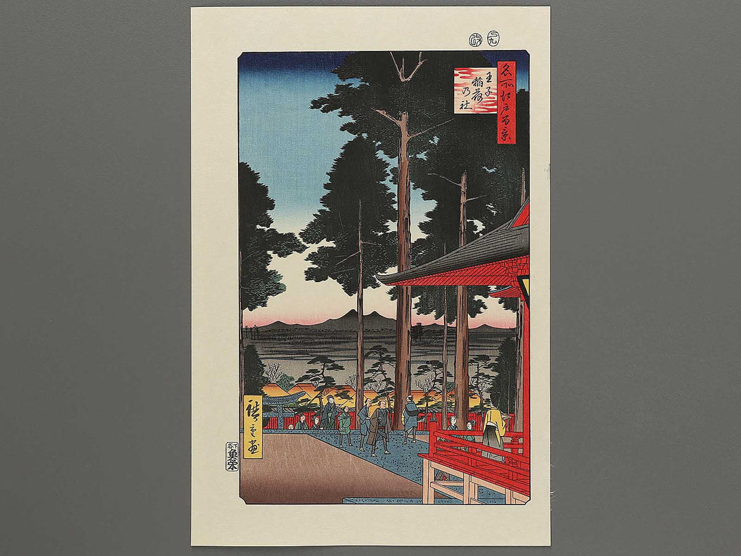 Oji Inari Shrine from the series One Hundred Famous Views of Edo by Utagawa Hiroshige, (Large print size) / BJ296-961