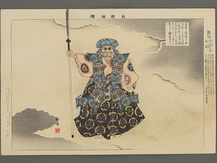 Kumasaka from the series Nogaku zue by Tsukioka Kogyo / BJ350-308