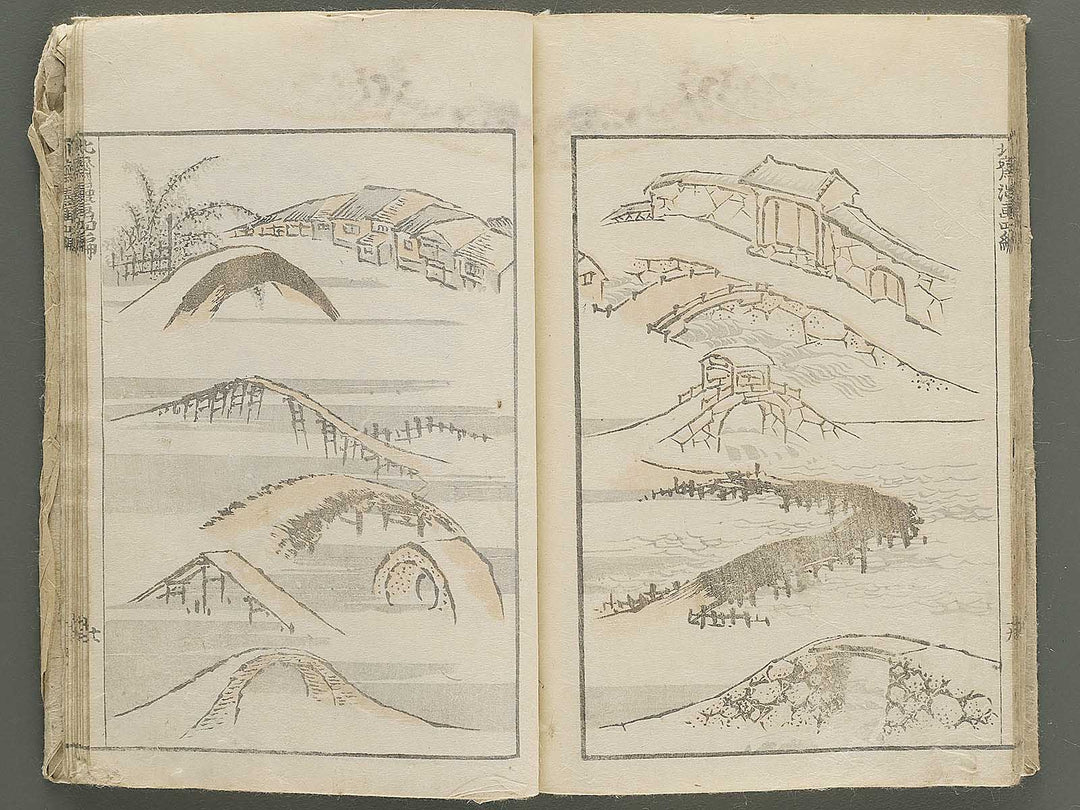 Hokusai manga Volume 4 by Katsushika Hokusai / BJ348-474