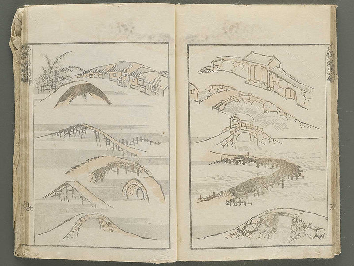 Hokusai manga Volume 4 by Katsushika Hokusai / BJ348-474