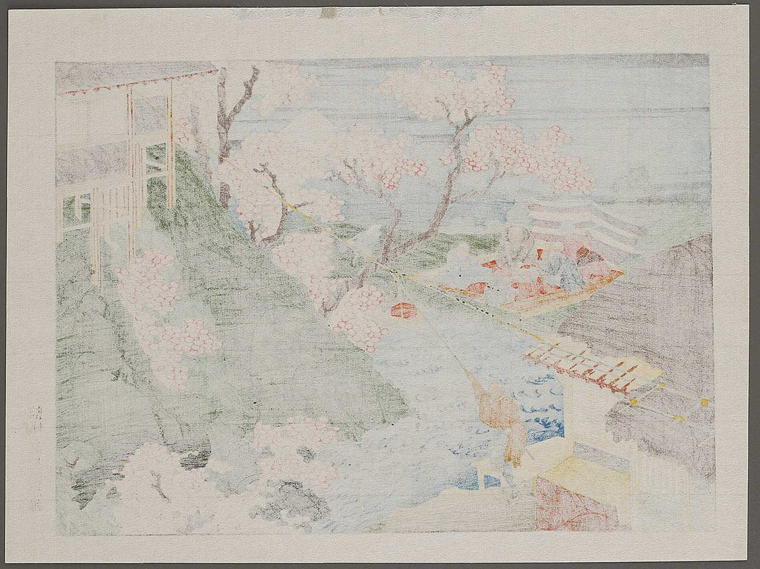 Hanama no fuji from the series One Hundred Views of Mount Fuji by Katsushika Hokusai, (Medium print size) / BJ321-888