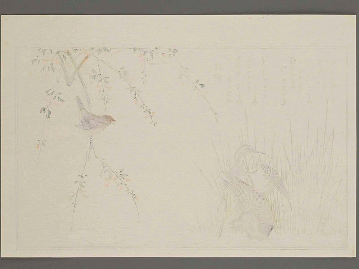Wren and Snipe from the series Momotidori kyokaawase by Kitagawa Utamaro, (Large print size) / BJ244-958