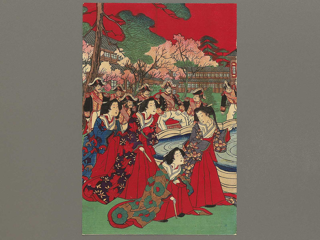 Ueno kouen hakurankaijo bijutsukan shoujou funsuiki no zu by Kobayashi Toshimitsu (Oju Toshimitsu) / BJ354-053