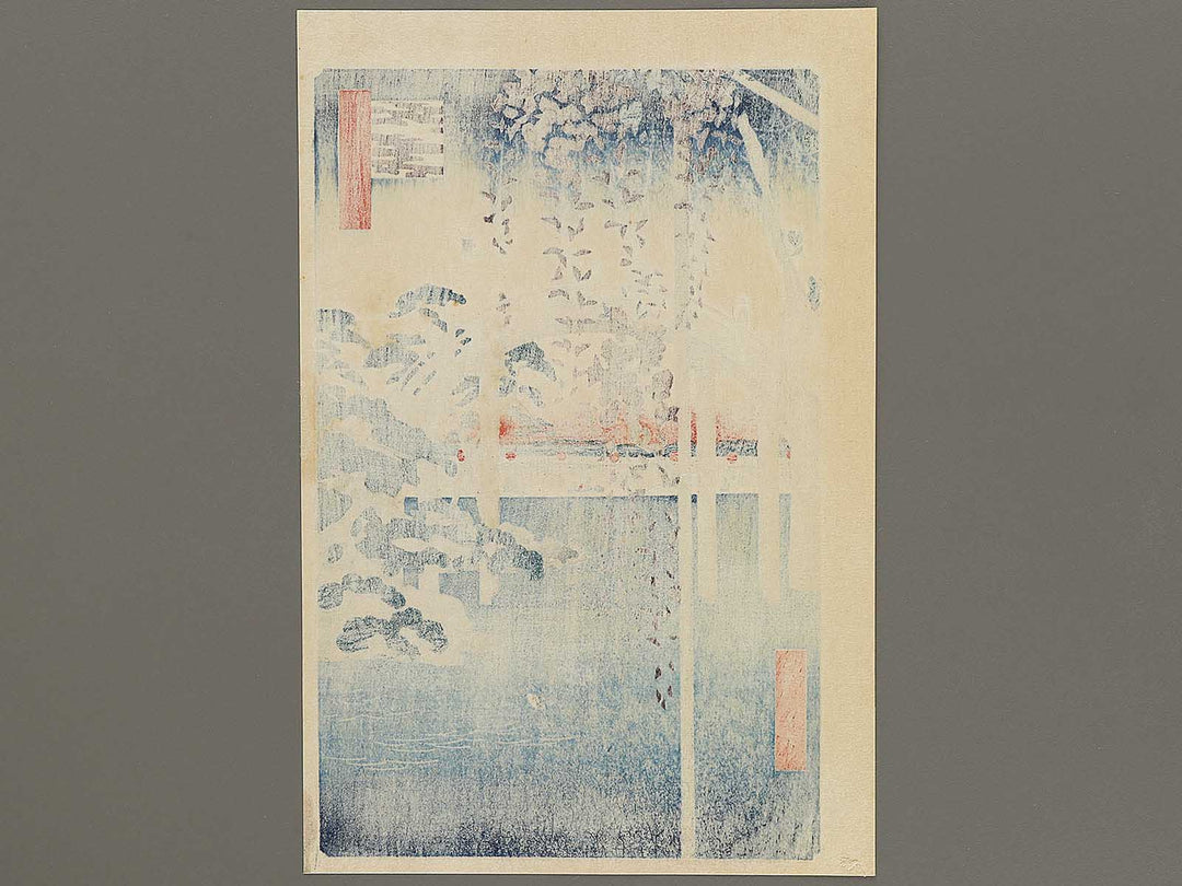 Precincts of the Tenjin Shrine, Kameido from the series One Hundred Famous Views of Edo by Utagawa Hiroshige, (Large print size) / BJ328-384