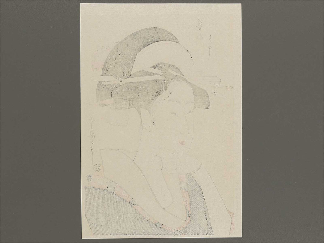 Portrait of a Courtesan by Kitagawa Utamaro, (Large print size) / BJ320-796