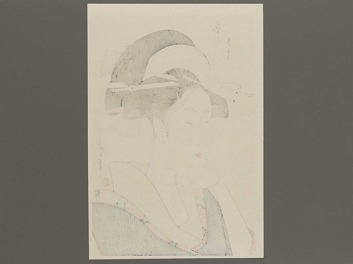 Portrait of a Courtesan by Kitagawa Utamaro, (Large print size) / BJ320-796