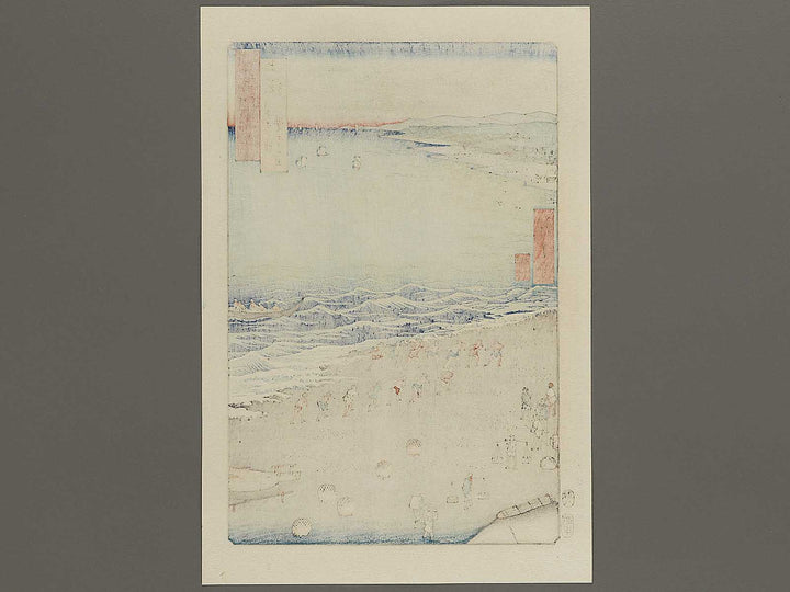 Yasashi Bay, Common name: Kujukuri from the series Famous Views of the Sixty-odd Provinces by Utagawa Hiroshige, (Large print size) / BJ334-012