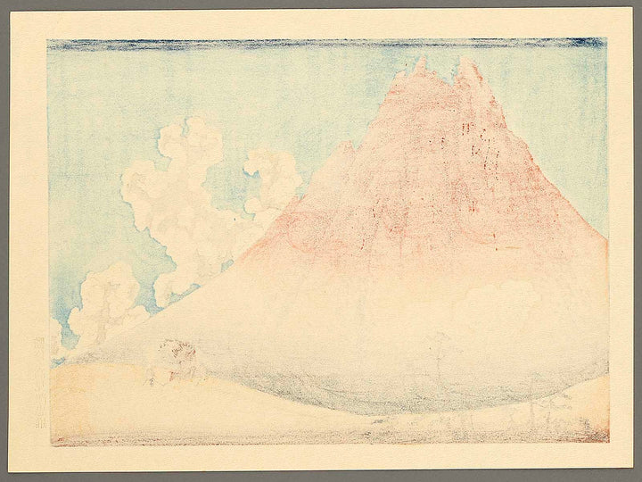 Mt. Fuji seen from Mishima in Koshu from the series Hokusai manga by Katsushika Hokusai, (Medium print size) / BJ319-648