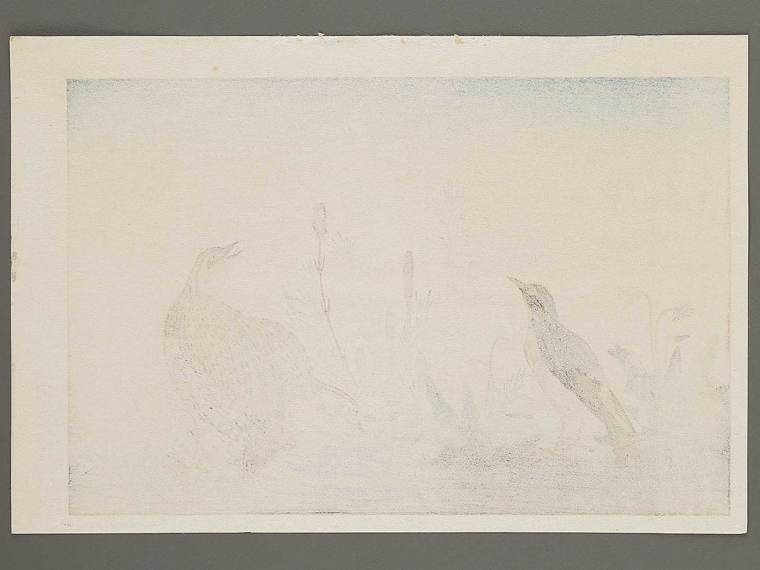 Quail and Skylark from the series Momotidori kyoka awase by Kitagawa Utamaro, (Large print size) / BJ306-887