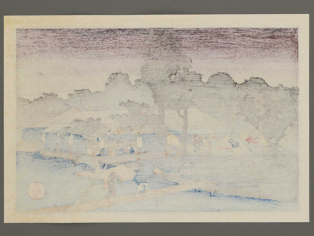 Tadasugawara no yudachi from the series Kyoto meisho no uchi by Utagawa Hiroshige, (Medium print size) / BJ341-803