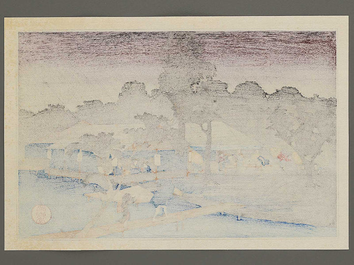 Tadasugawara no yudachi from the series Kyoto meisho no uchi by Utagawa Hiroshige, (Medium print size) / BJ341-803