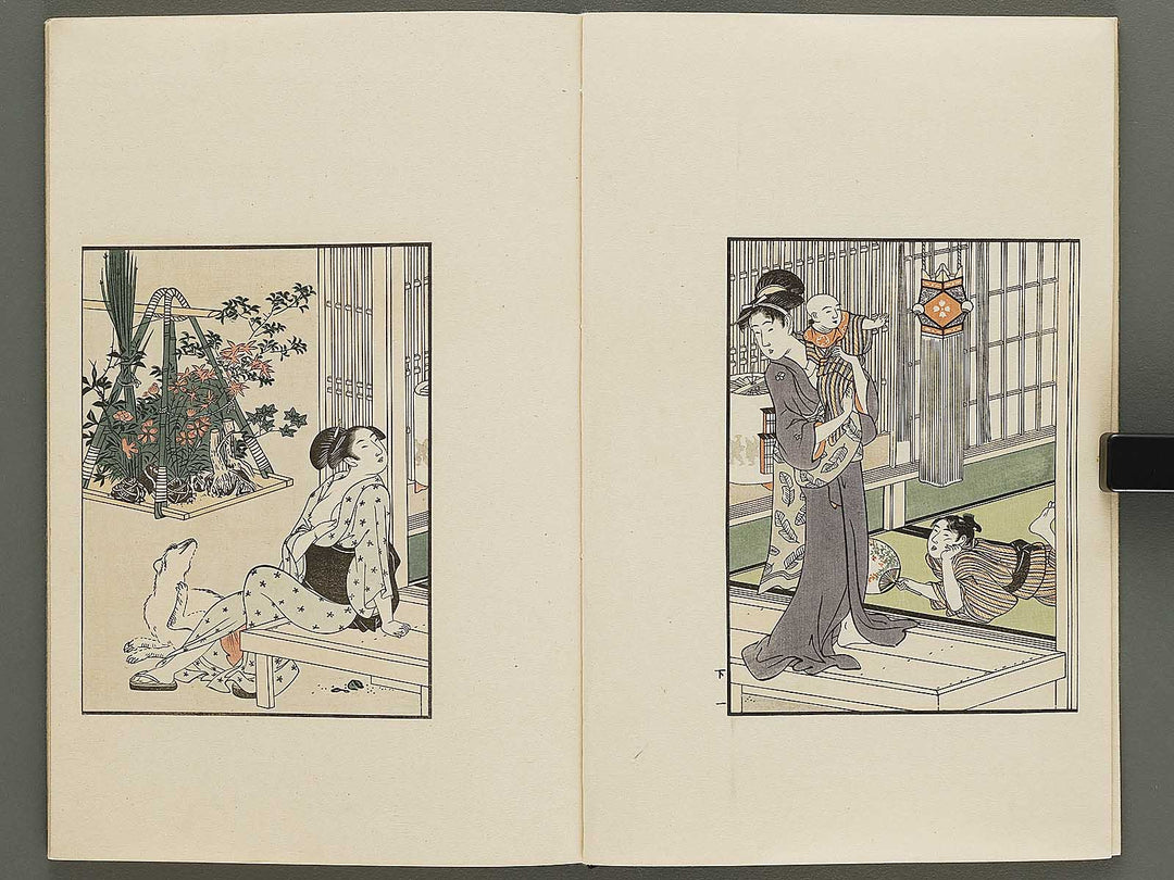 Shiki no hana (Ge) by Kitagawa Utamaro / BJ325-374