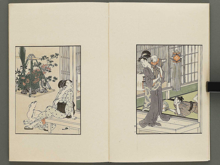 Shiki no hana (Ge) by Kitagawa Utamaro / BJ325-374