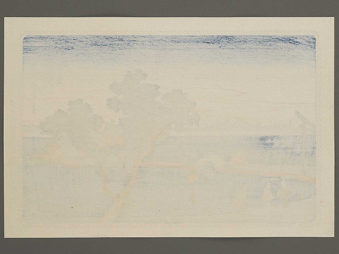 View of the Lotus Pond at Shinobu Hill from the series Famous Places in the Eastern Capital by Utagawa Hiroshige, (Medium print size) / BJ341-852