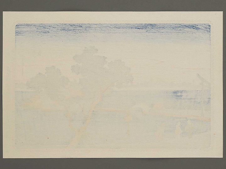 View of the Lotus Pond at Shinobu Hill from the series Famous Places in the Eastern Capital by Utagawa Hiroshige, (Medium print size) / BJ341-852
