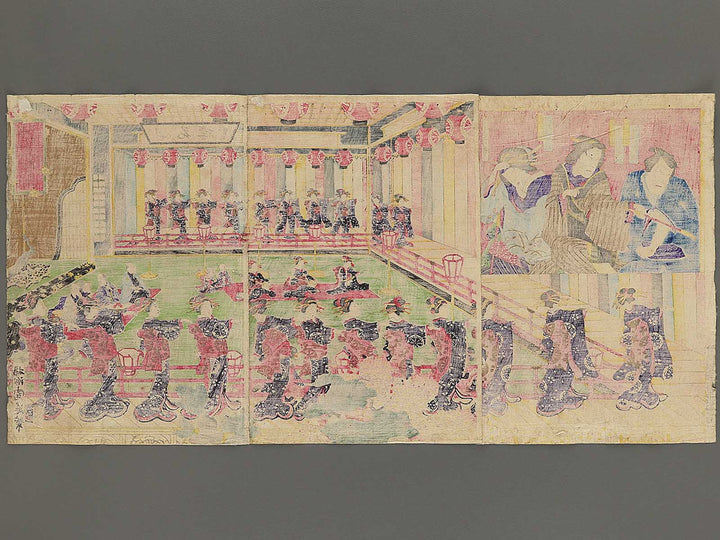 Ise Furuichi odori no zu by Yoshu Chikanobu / BJ347-550