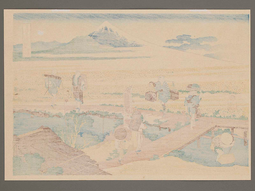 Nakahara in Sagami Province from the series Thirty-six Views of Mount Fuji by Katsushika Hokusai, (Medium print size) / BJ280-406