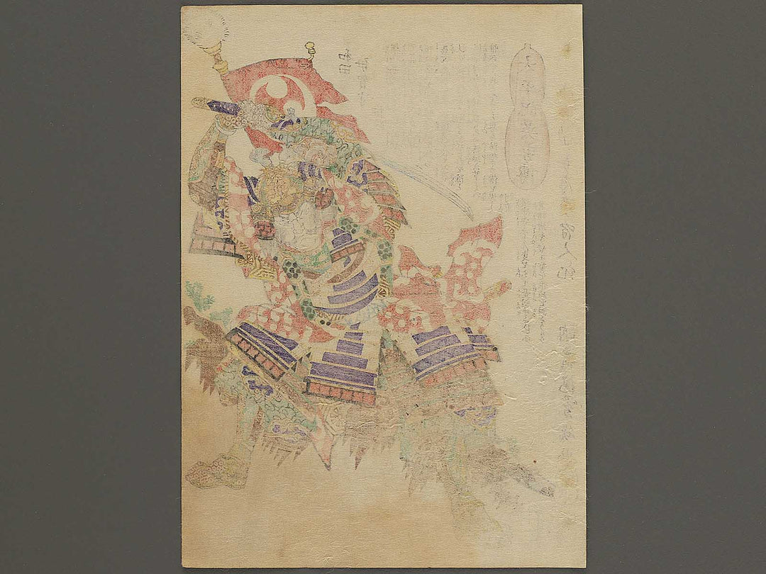 Wada Iganokami Koremasa from the series Heroes of the Great Peace by Ochiai Yoshiiku / BJ345-667