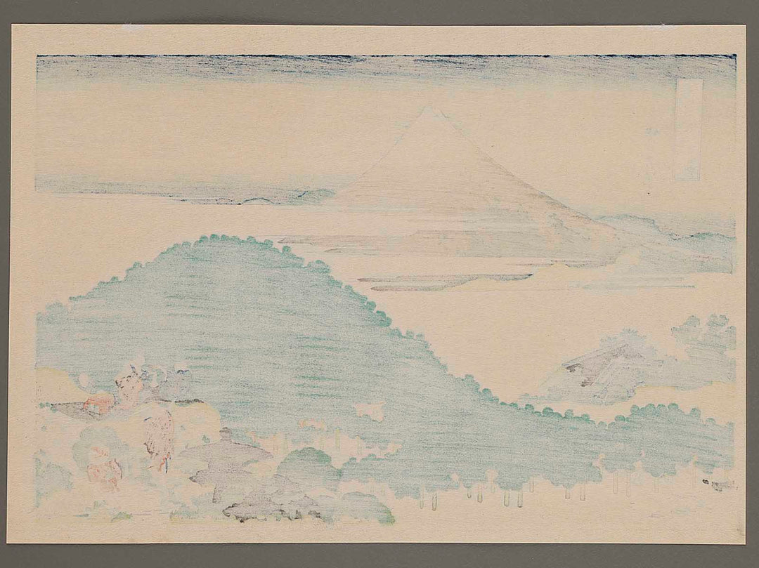 The Enza-no-natsu Pine Tree at Aoyama from the series Thirty-six Views of Mount Fuji by Katsushika Hokusai, (Medium print size) / BJ281-106