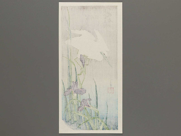 Iris & egret by Utagawa Hiroshige, (Medium print size) / BJ304-668