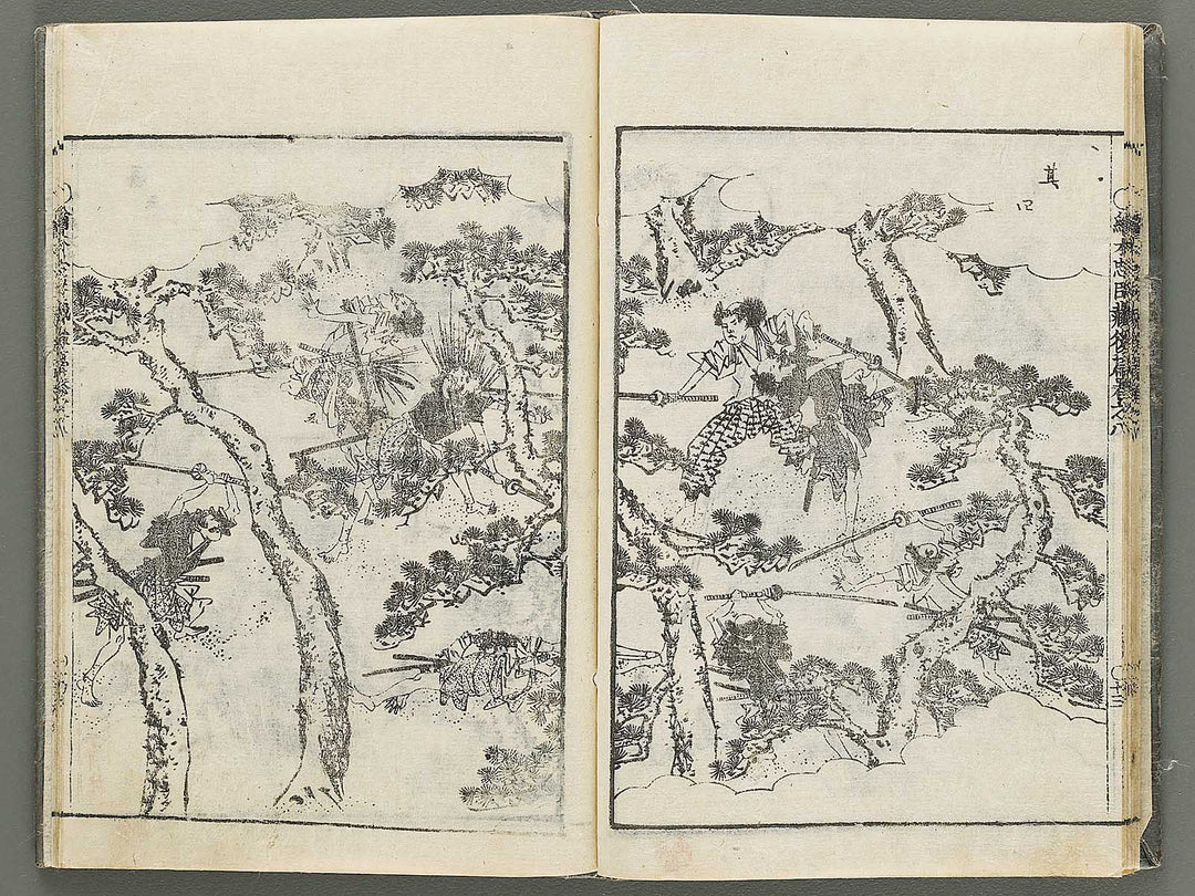 Ehon chushingura Part 2, Book 8 by Hayami Shungyosai / BJ313-789