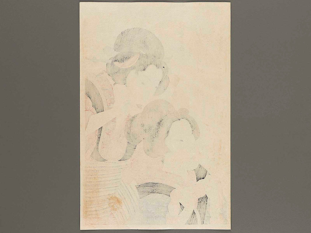 Hiiki wo tanoshimi ni miru te from the series Ukiyo shijuhatte by Keisai Eisen, (Large print size) / BJ318-976