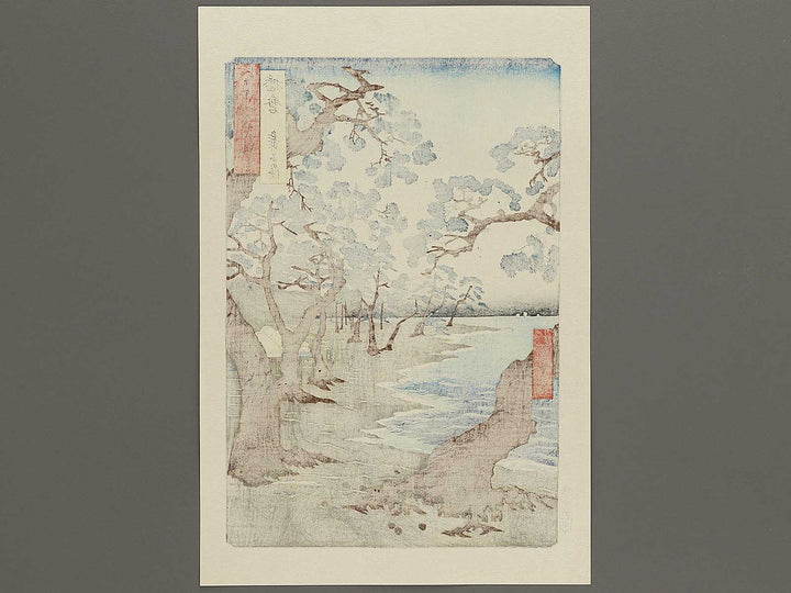 Maiko Beach from the series Famous Views of the Sixty-odd Provinces by Utagawa Hiroshige, (Large print size) / BJ334-040