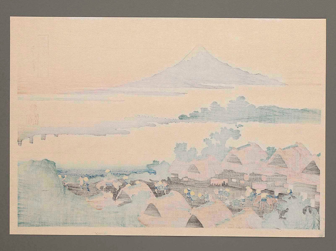 Dawn at Isawa in Kai Province from the series Thirty-six Views of Mount Fuji by Katsushika Hokusai, (Medium print size) / BJ282-849