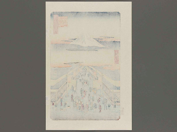 Suruga-cho from the series One Hundred Famous Views of Edo by Utagawa Hiroshige, (Large print size) / BJ337-218