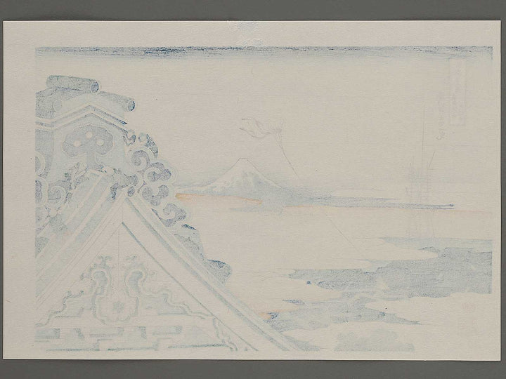 Honganji Temple at Asakusa in Edo from the series Thirty-six Views of Mount Fuji by Katsushika Hokusai, (Medium print size) / BJ302-162