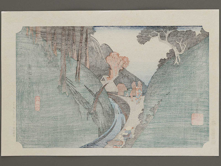 Okabe from the series The Fifty-three Stations of the Tokaido by Utagawa Hiroshige, (Large print size) / BJ330-008