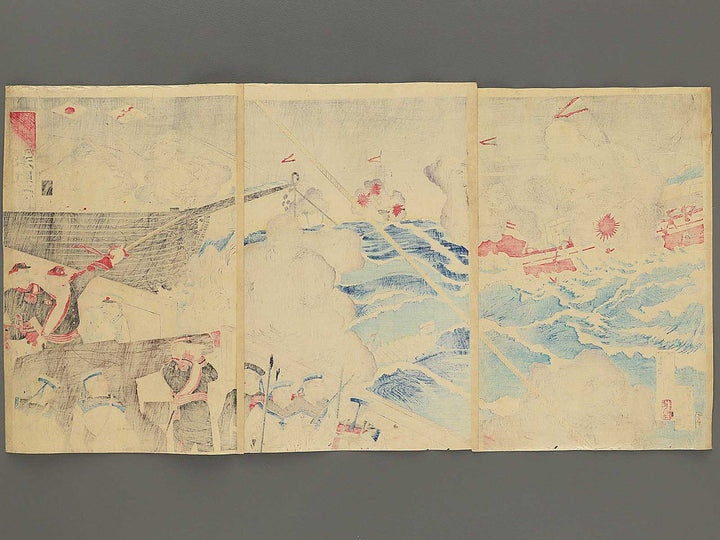 Nissinkan gekisen no zu by Shunsai Toshimasa / BJ349-034