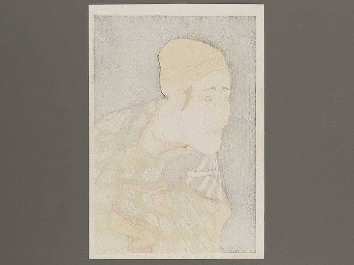Morita Kan'ya VIII as the palanquin-bearer Uguisu no Jirosaku by Toshusai Sharaku, (Medium print size) / BJ318-808
