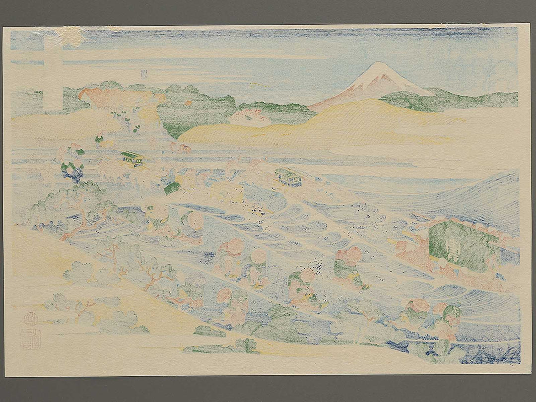 Mount Fuji from Kanaya on the Tokaido Road from the series Thirty-six Views of Mount Fuji by Katsushika Hokusai, (Large print size) / BJ352-121