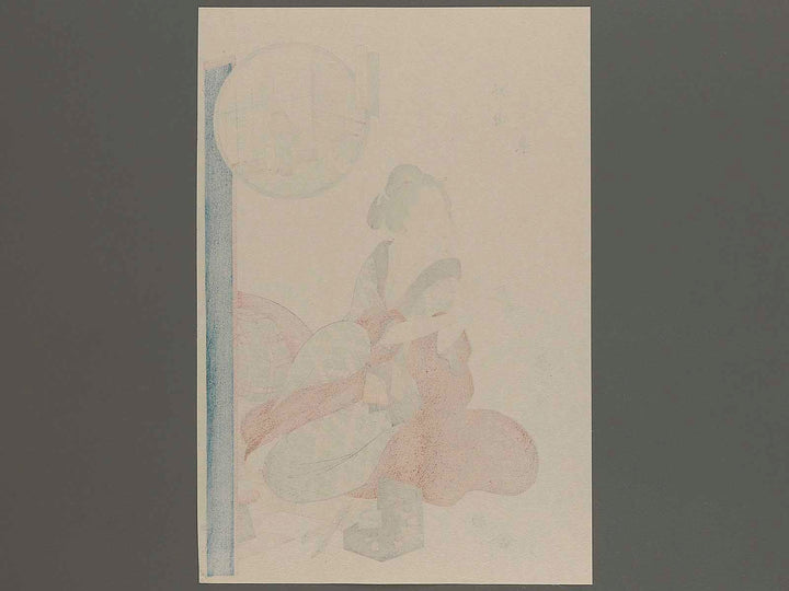 Roka no kureyuki from the series Eight Views of Figures Inside and Outside by Utagawa Hiroshige, (Large print size) / BJ240-149