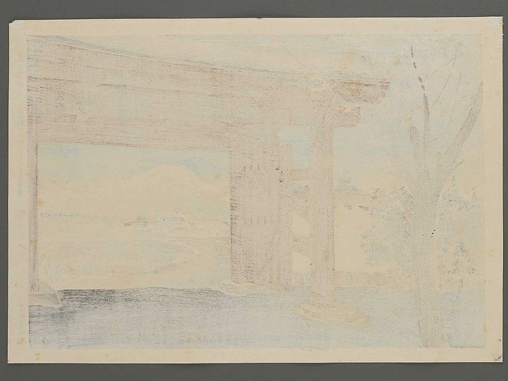 Nirayama Egawatei mae no Fuji(Buson zessan no kei) from the series Fuji sanjurokkei no uchi by Tokuriki Tomikichiro, (Large print size) / BJ350-322