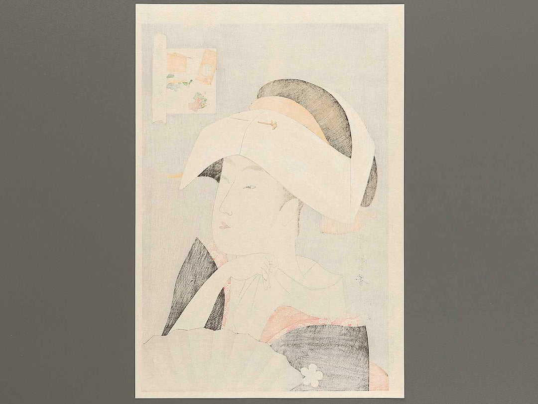 Tomimoto Toyohina from the series Komei bijin rokkasen by Kitagawa Utamaro, (Large print size) / BJ320-810