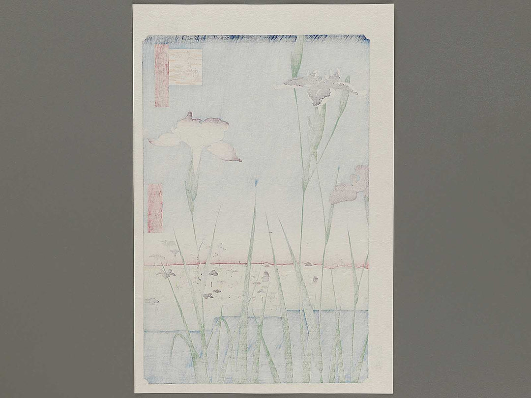 Horikiri Iris Garden from the series One Hundred Famous Views of Edo by Utagawa Hiroshige, (Large print size) / BJ331-541