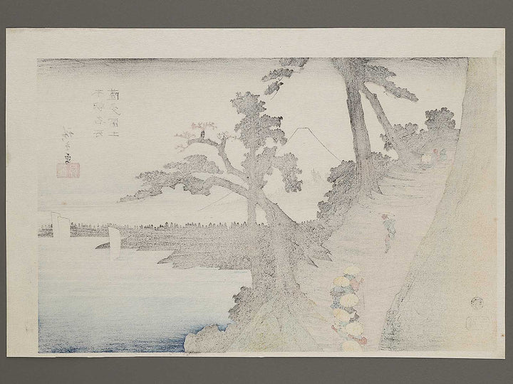 Mount Fuji from Satta from the series Honcho meisho by Utagawa Hiroshige, (Large print size) / BJ324-856