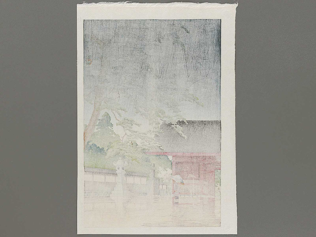 Harusame gokokuji by Kawase Hasui, (Large print size) / BJ331-261