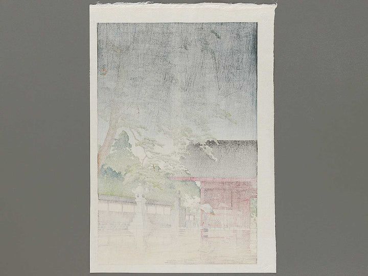 Harusame gokokuji by Kawase Hasui, (Large print size) / BJ331-261