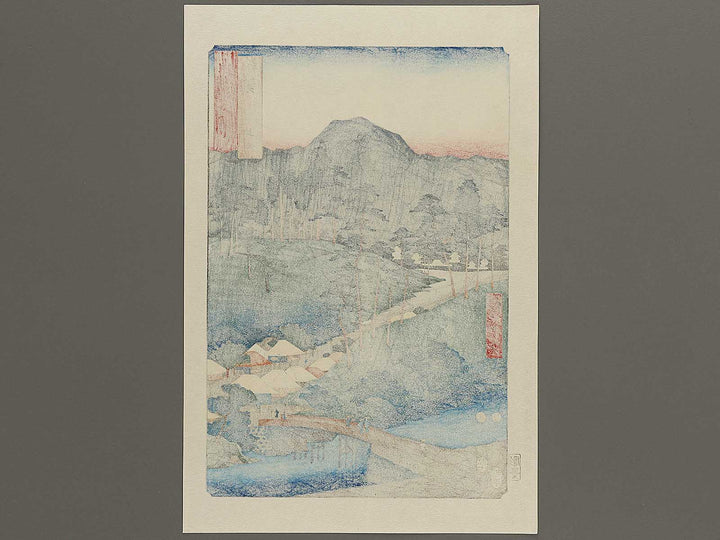 Iga Ueno from the series Famous Views of the Sixty-odd Provinces by Utagawa Hiroshige, (Large print size) / BJ334-390