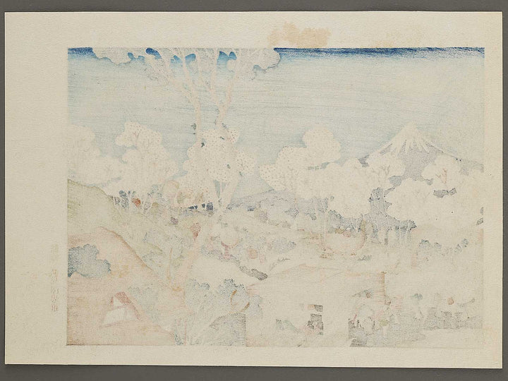 Sumida no fuji from the series One Hundred Views of Mount Fuji by Katsushika Hokusai, (Medium print size) / BJ327-341