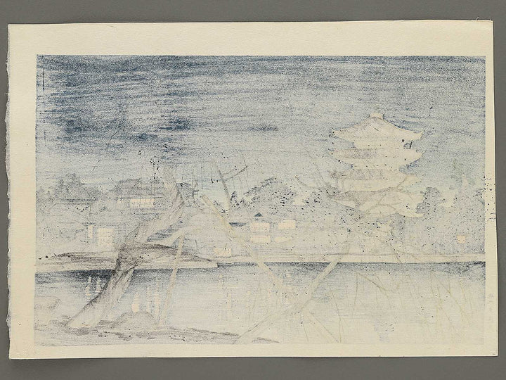 Nara kohukuji to soshun yugure by Tokuriki Tomikichiro, (Large print size) / BJ354-025