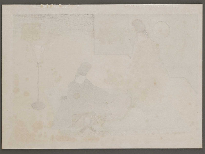 The flute from the series The Tale of Genji by Ebina Masao, (Medium print size) / BJ329-049