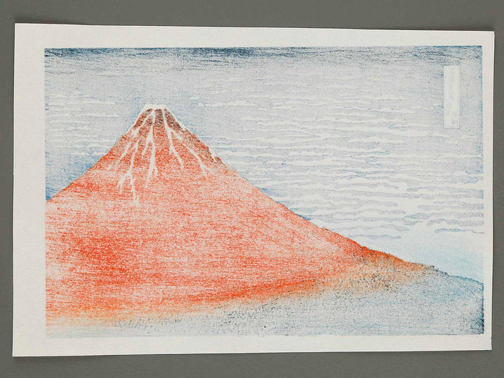 South Wind, Clear Sky from the series Thirty-six Views of Mount Fuji by Katsushika Hokusai, (Medium print size) / BJ288-456