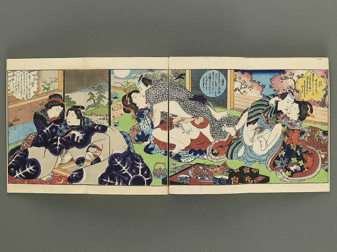 Hana no nemuri shiki monogatari by Insuitei Shozan / BJ355-096