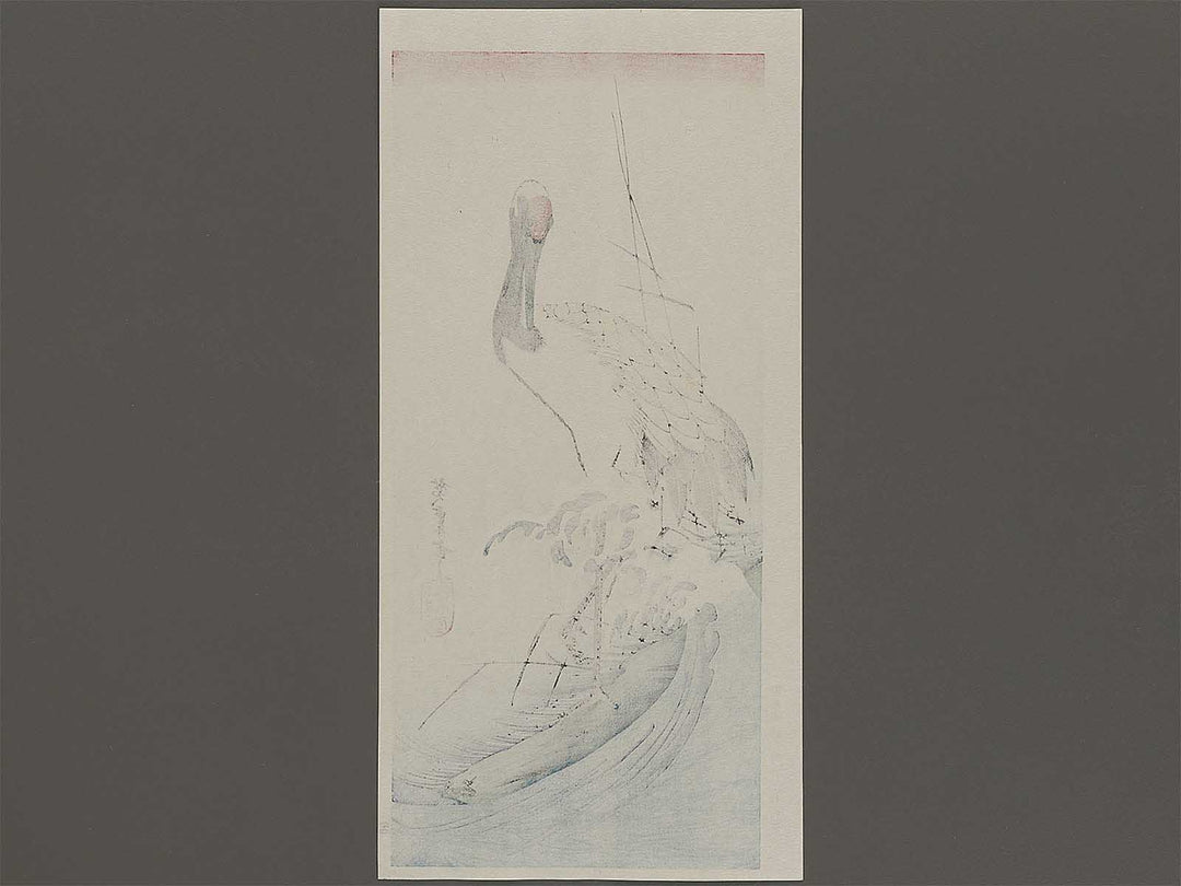 Nami ni tsuru by Utagawa Hiroshige, (Medium print size) / BJ328-202