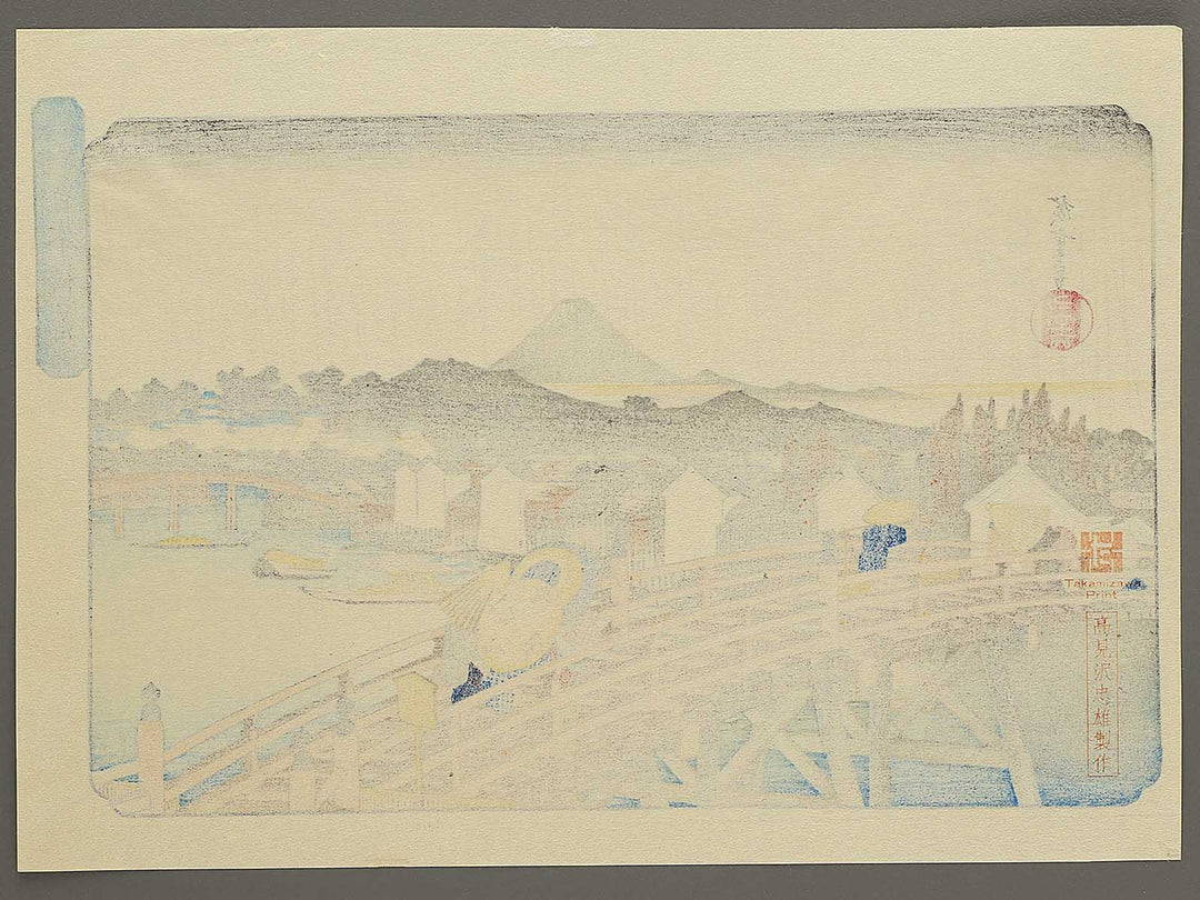 nihonbashi no hakuu from the series Toto meisho by Utagawa Hiroshige, (Medium print size) / BJ330-540